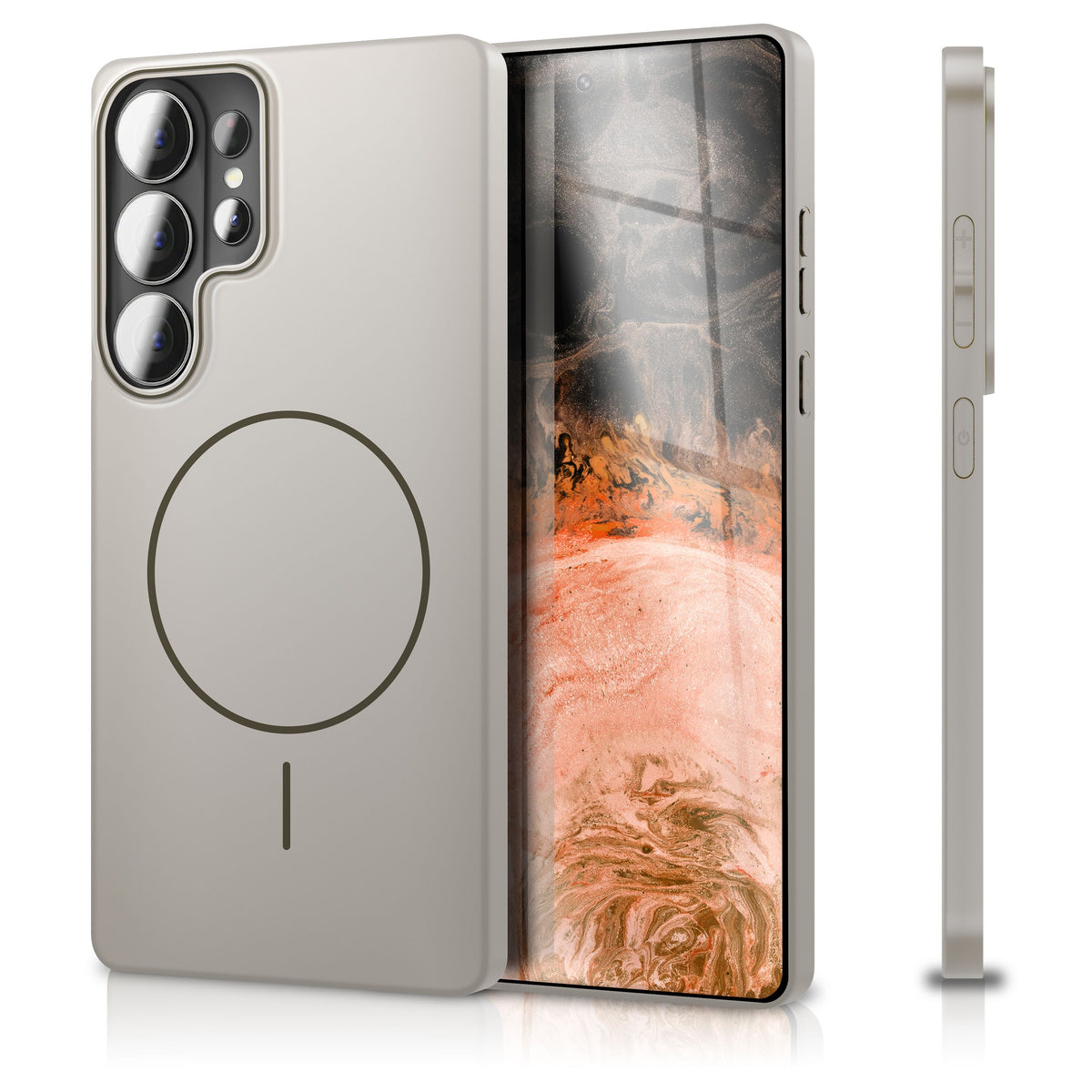 NALIA Ultradünnes Magnet-Hardcase für Samsung Galaxy S26 Ultra – MagSafe kompatibel, Matt & Anti-Fingerabdruck – CLOUD (Vergilbungsfreie Handyhülle) – Marke aus Berlin