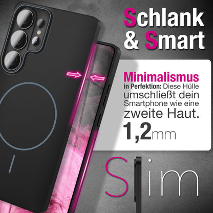 NALIA Ultradünnes Magnet-Hardcase für Samsung Galaxy S26 Ultra – MagSafe kompatibel, Matt & Anti-Fingerabdruck – CLOUD (Vergilbungsfreie Handyhülle) – Marke aus Berlin