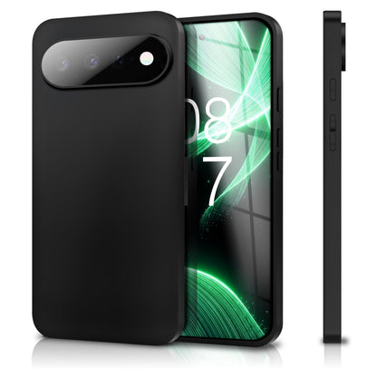 NALIA Matte Silikonhülle für Google Pixel 11 Pro – Slim, Schwarz & Rutschfest – STRIDER (Soft Case, Kameraschutz & Stoßfest) – Marke aus Berlin