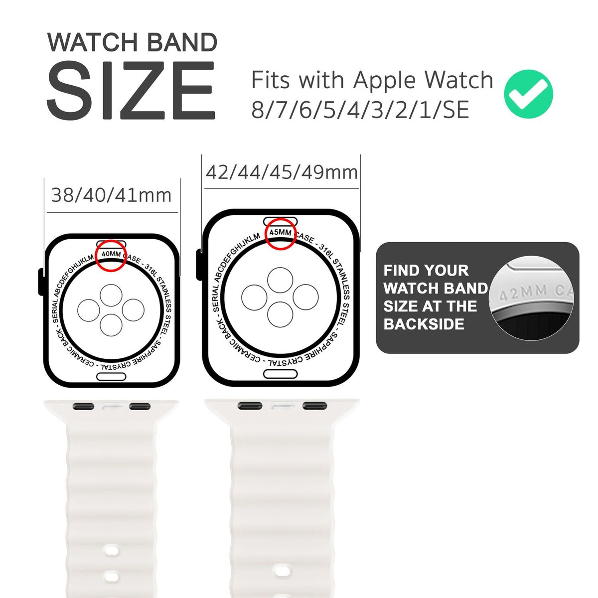 NALIA Smart Watch Armband OCEAN Style kompatibel mit Apple Watch Ultra/SE & Series 8/7/6/5/4/3/2/1, 42mm 44mm 45mm 49mm, iWatch Sport Uhr Ersatzarmband Damen Herren, Silikon Riemen
