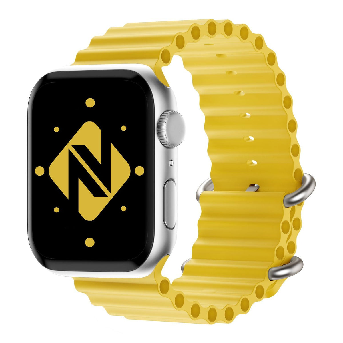 NALIA Smart Watch Armband OCEAN Style kompatibel mit Apple Watch Ultra/SE & Series 8/7/6/5/4/3/2/1, 42mm 44mm 45mm 49mm, iWatch Sport Uhr Ersatzarmband Damen Herren, Silikon Riemen