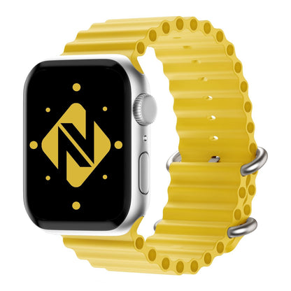 NALIA Smart Watch Armband OCEAN Style kompatibel mit Apple Watch Ultra/SE & Series 8/7/6/5/4/3/2/1, 42mm 44mm 45mm 49mm, iWatch Sport Uhr Ersatzarmband Damen Herren, Silikon Riemen