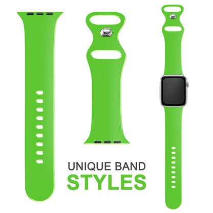 NALIA Silikon Smart-Watch Ersatzarmband kompatibel mit Apple Watch Armband SE & Series 8/7/6/5/4/3/2/1, 38mm 40mm 41mm, iWatch Fitnessuhr Sportarmband Damen & Herren