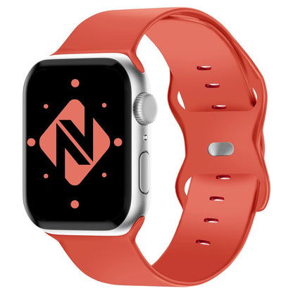 NALIA Silikon Smart-Watch Ersatzarmband kompatibel mit Apple Watch Armband SE & Series 8/7/6/5/4/3/2/1, 38mm 40mm 41mm, iWatch Fitnessuhr Sportarmband Damen & Herren