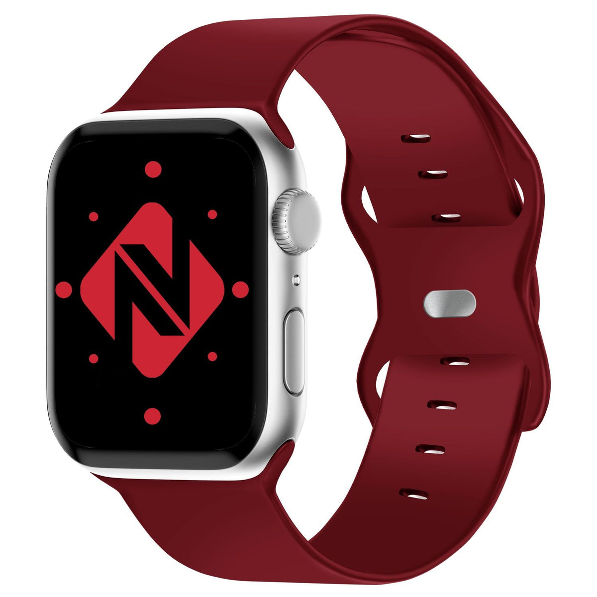 NALIA Silikon Smart-Watch Ersatzarmband kompatibel mit Apple Watch Armband SE & Series 8/7/6/5/4/3/2/1, 38mm 40mm 41mm, iWatch Fitnessuhr Sportarmband Damen & Herren