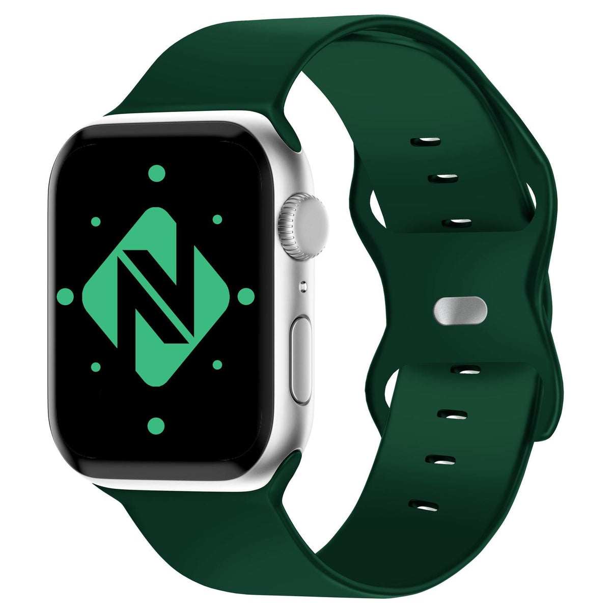 NALIA Silikon Smart-Watch Ersatzarmband kompatibel mit Apple Watch Armband SE & Series 8/7/6/5/4/3/2/1, 38mm 40mm 41mm, iWatch Fitnessuhr Sportarmband Damen & Herren
