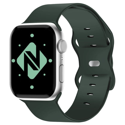 NALIA Silikon Smart-Watch Ersatzarmband kompatibel mit Apple Watch Armband SE & Series 8/7/6/5/4/3/2/1, 38mm 40mm 41mm, iWatch Fitnessuhr Sportarmband Damen & Herren