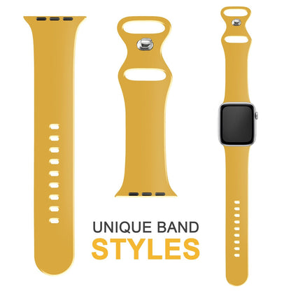 NALIA Silikon Smart-Watch Ersatzarmband kompatibel mit Apple Watch Armband SE & Series 8/7/6/5/4/3/2/1, 38mm 40mm 41mm, iWatch Fitnessuhr Sportarmband Damen & Herren