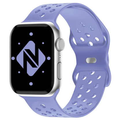 NALIA Gelochtes Silikon Smart-Watch Ersatzarmband kompatibel mit Apple Watch Armband SE & Series 8/7/6/5/4/3/2/1, 38mm 40mm 41mm, iWatch Fitnessarmband Damen & Herren