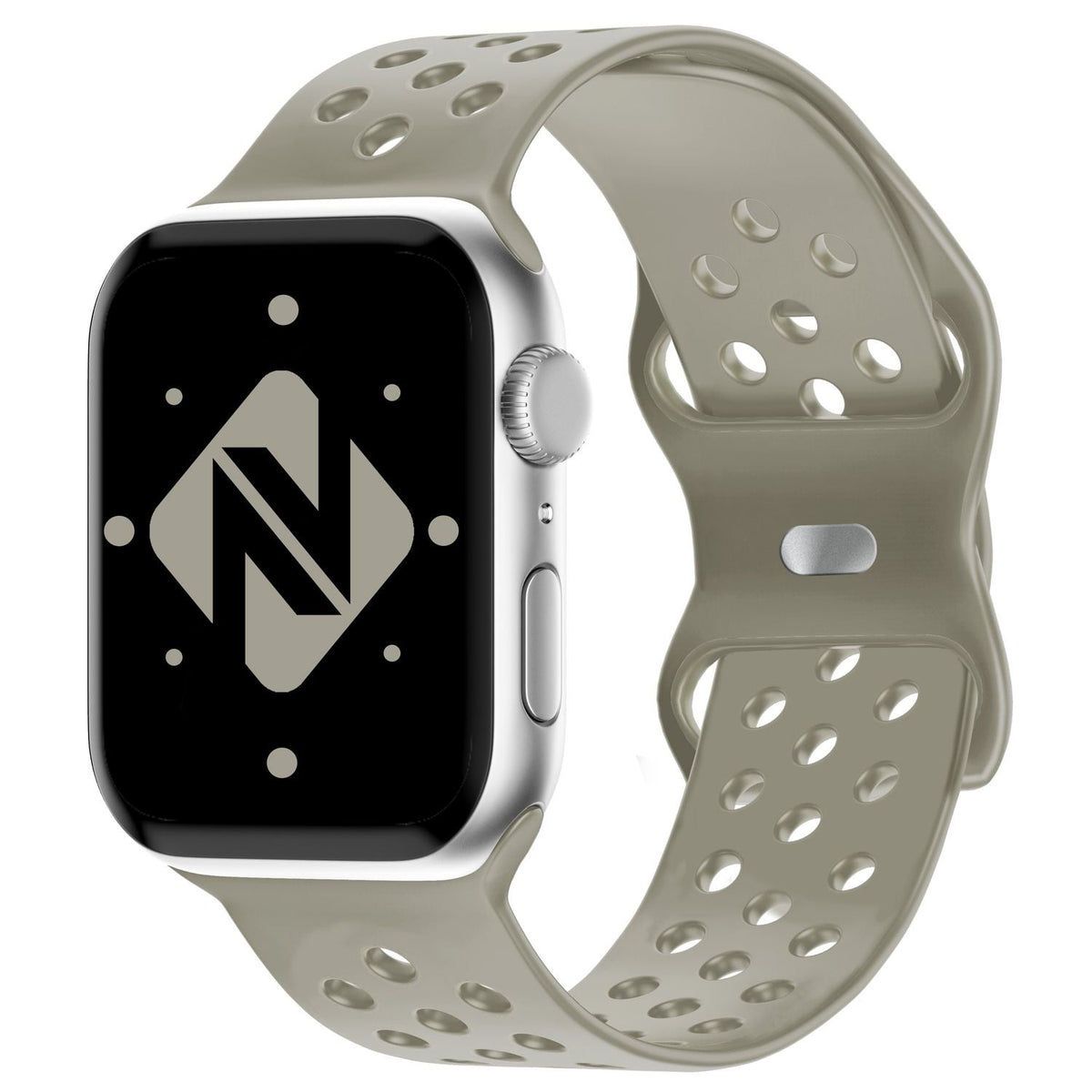NALIA Gelochtes Silikon Smart-Watch Ersatzarmband kompatibel mit Apple Watch Armband SE & Series 8/7/6/5/4/3/2/1, 38mm 40mm 41mm, iWatch Fitnessarmband Damen & Herren