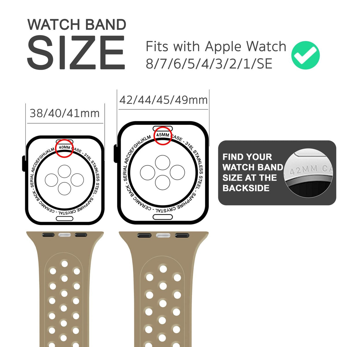 NALIA Gelochtes Silikon Smart-Watch Ersatzarmband kompatibel mit Apple Watch Armband SE & Series 8/7/6/5/4/3/2/1, 38mm 40mm 41mm, iWatch Fitnessarmband Damen & Herren