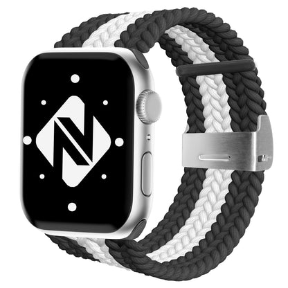 NALIA Geflochtenes Smart Watch Armband kompatibel mit Apple Watch Armband SE & Series 8/7/6/5/4/3/2/1, 38mm 40mm 41mm, iWatch Uhr-Band Damen & Herren, Nylon
