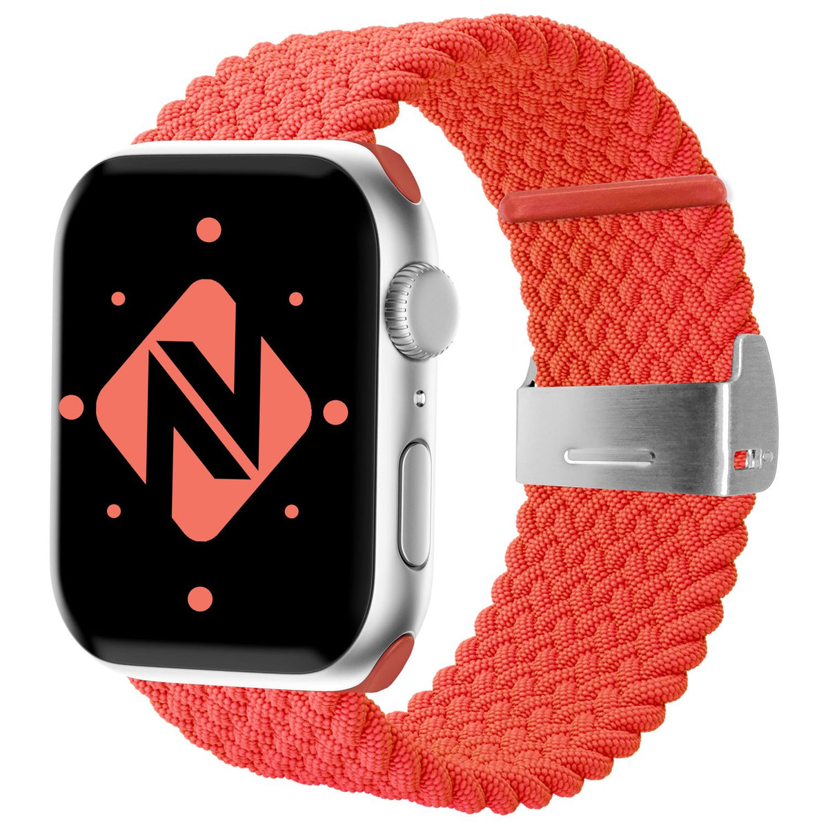 NALIA Geflochtenes Smart Watch Armband kompatibel mit Apple Watch Armband Ultra/SE & Series 8/7/6/5/4/3/2/1, 42mm 44mm 45mm 49mm, iWatch Uhr-Band Damen & Herren, Nylon