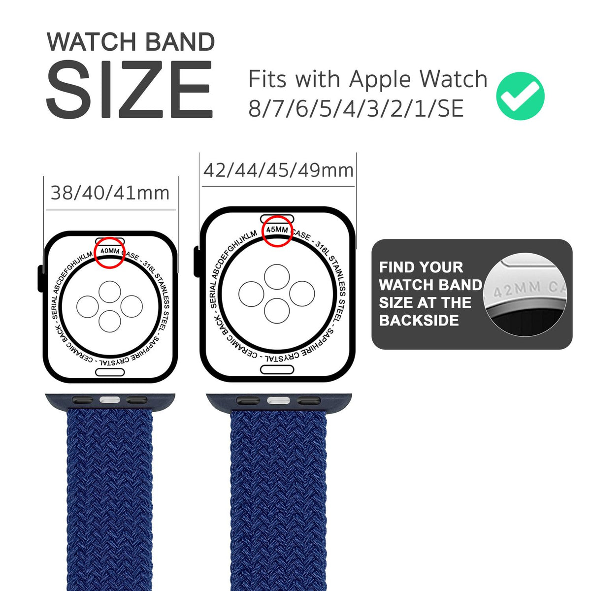 NALIA Geflochtenes Smart Watch Armband kompatibel mit Apple Watch Armband Ultra/SE & Series 8/7/6/5/4/3/2/1, 42mm 44mm 45mm 49mm, iWatch Uhr-Band Damen & Herren, Nylon