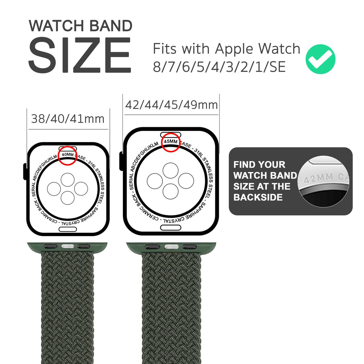 NALIA Geflochtenes Smart Watch Armband kompatibel mit Apple Watch Armband Ultra/SE & Series 8/7/6/5/4/3/2/1, 42mm 44mm 45mm 49mm, iWatch Uhr-Band Damen & Herren, Nylon