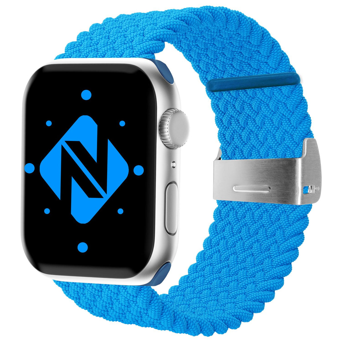 NALIA Geflochtenes Smart Watch Armband kompatibel mit Apple Watch Armband Ultra/SE & Series 8/7/6/5/4/3/2/1, 42mm 44mm 45mm 49mm, iWatch Uhr-Band Damen & Herren, Nylon