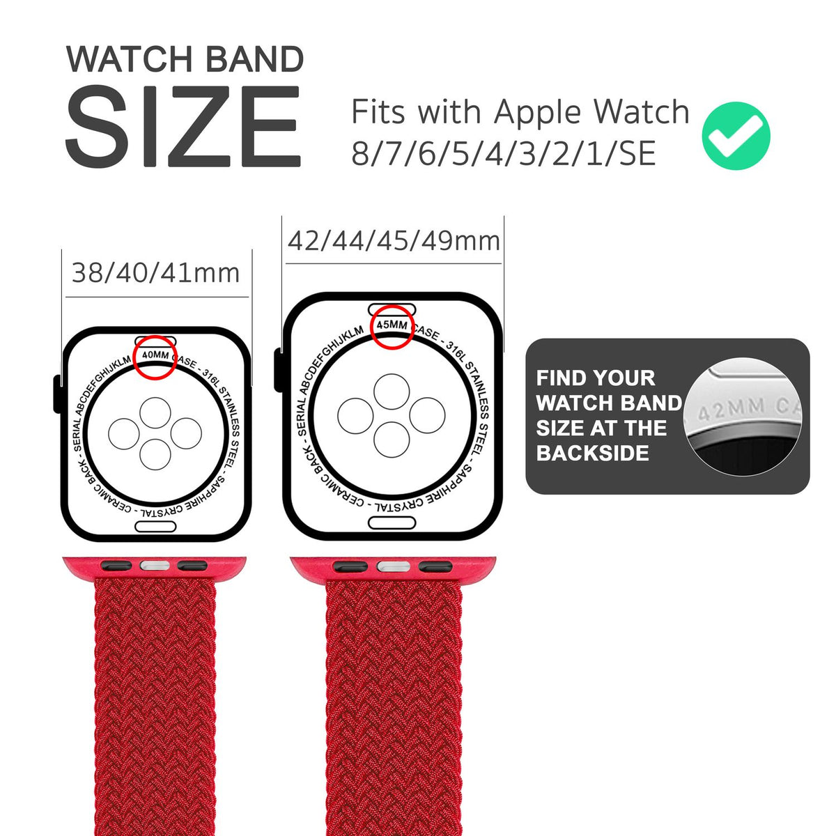 NALIA Geflochtenes Smart Watch Armband kompatibel mit Apple Watch Armband Ultra/SE & Series 8/7/6/5/4/3/2/1, 42mm 44mm 45mm 49mm, iWatch Uhr-Band Damen & Herren, Nylon