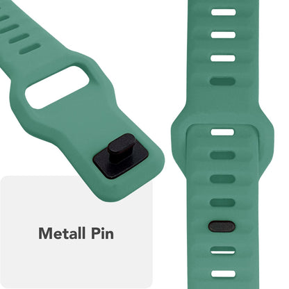 NALIA Motion Silikon Armband kompatibel mit Apple Watch Armband iWatch Series SE/10/9/8/7/6/5/4/3/2/1, 38/40/41/42mm, Ersatzarmband Soft Sportarmband mit Steck-Pin Verschluss