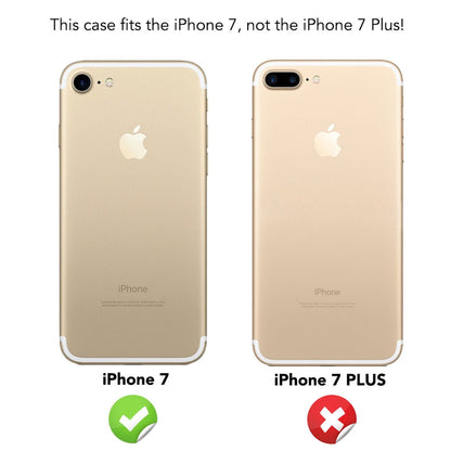 NALIA Spiegel Handyhülle kompatibel mit iPhone 7, Ultra-Slim Cover Mirror Case Hardcase, Dünne Schutzhülle Backcover verspiegelt, Handy-Tasche Bumper Phone Etui