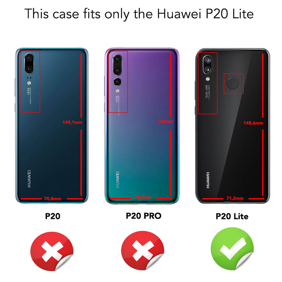 NALIA 360° Hülle für Huawei P20 Lite – Vorne & Hinten Schutz – 360GUARD (Full-Body Case) – Marke aus Berlin