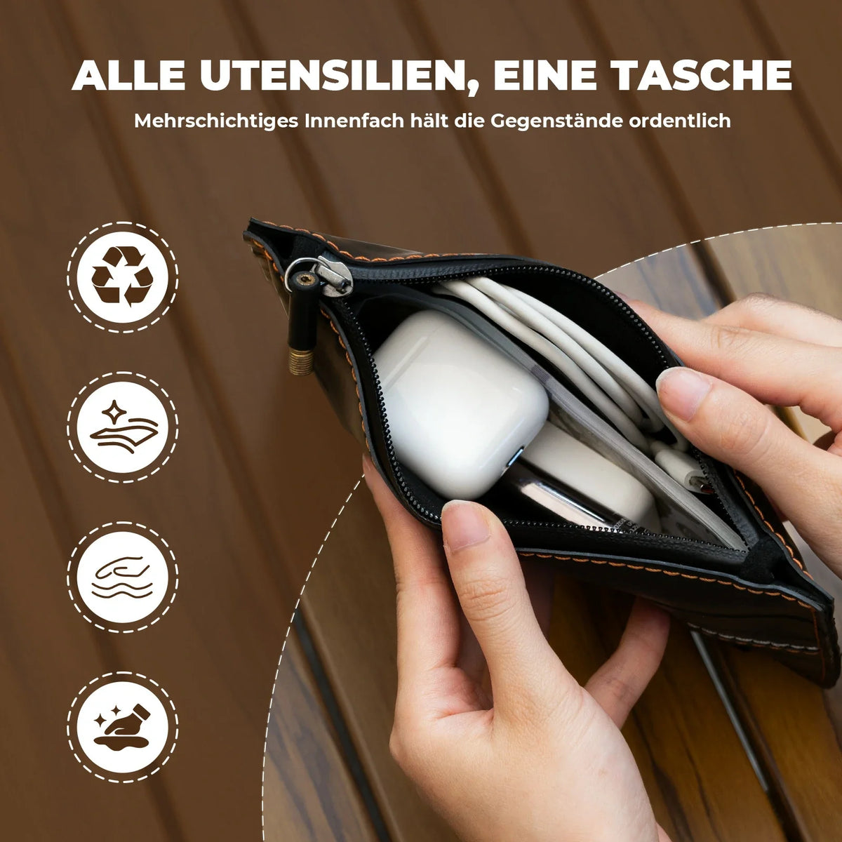ROAD TO SKY Nachhaltige Beutel aus recycelten Reifen 0,7L