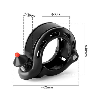 ROCKBROS 100dB Versteckte Fahrradklingel Regenfest und Rostfrei