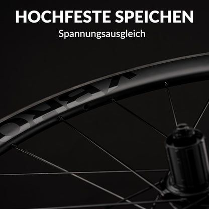 ROCKBROS 700C Carbon Laufradsatz 38mm Scheibenbremse Steckachse Laufrad Set für Rennrad