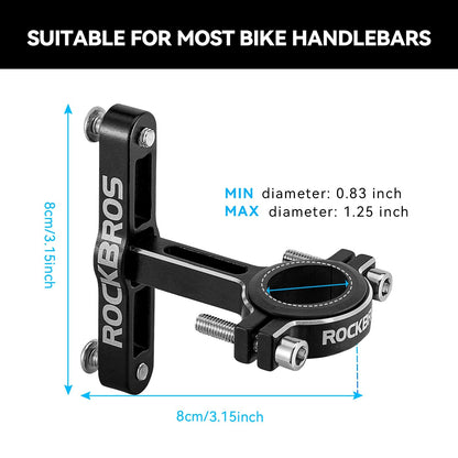 ROCKBROS Alu Universal Flaschenhalter Adapter für Fahrrad und Motorrad