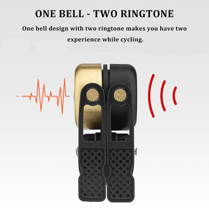 ROCKBROS Classic Brass Fahrradklingel Mini Fahrradglocken 1-2 Ringtone