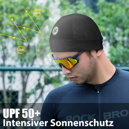 ROCKBROS Fahrrad Mütze Sommer UV Schutz Laufmütze Herren 50-64CM