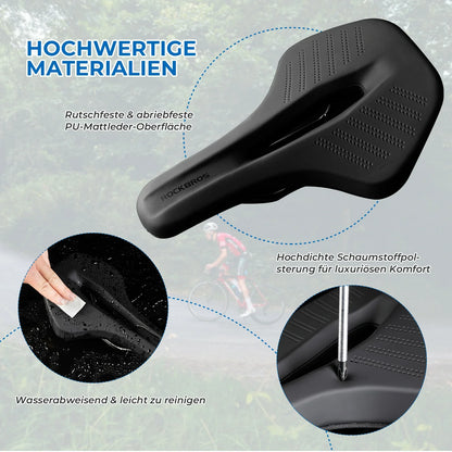 ROCKBROS Fahrrad Sattel Ergonomischer Stoßdämpfender Fahrradsattel Unisex