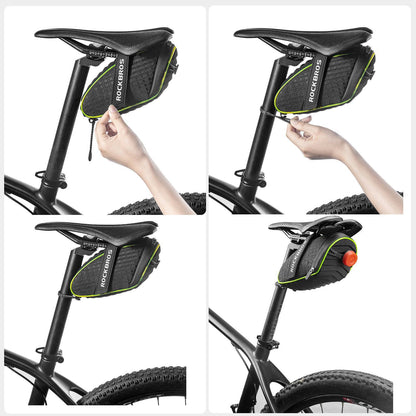 ROCKBROS Fahrrad Satteltaschen Werkzeugtasche mit Reflektorstreifen 1L