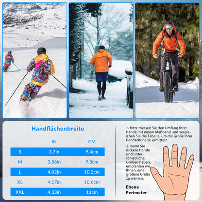 ROCKBROS Fahrradhandschuhe Winter/Herbst Vollfinger Thermo Sport Unisex