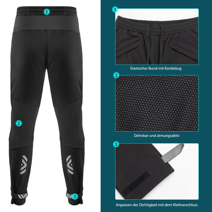 ROCKBROS Winter Radlerhose Herren Lange Fahrradhose Warm Fleece