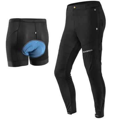 ROCKBROS Herren Radhose mit abnehmbarer gepolsterter