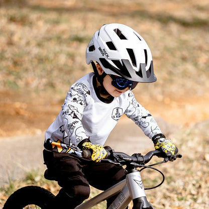 ROCKBROS Kinder Fahrradhelm mit Abnehmenbarem Visie für MTB, BMX Downhill