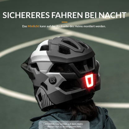 ROCKBROS Kinderhelm BMX MTB Helm mit Abnehmbarem Kinnschutz und Krempe