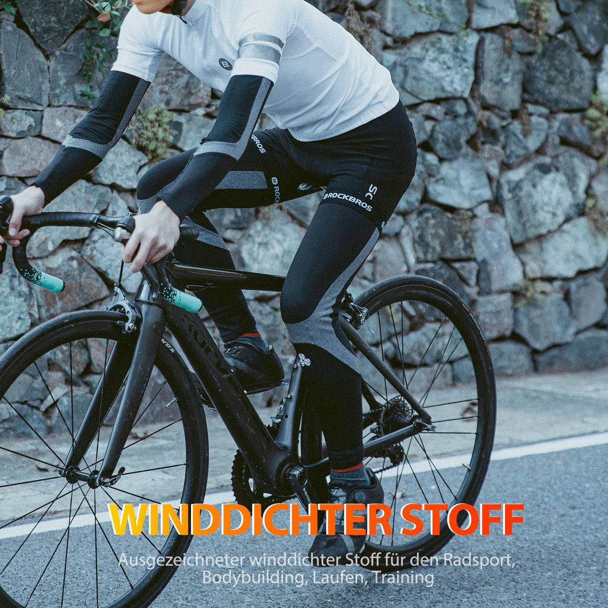 ROCKBROS Radsport Beinlinge Winter Beinwärmer für Damen & Herren