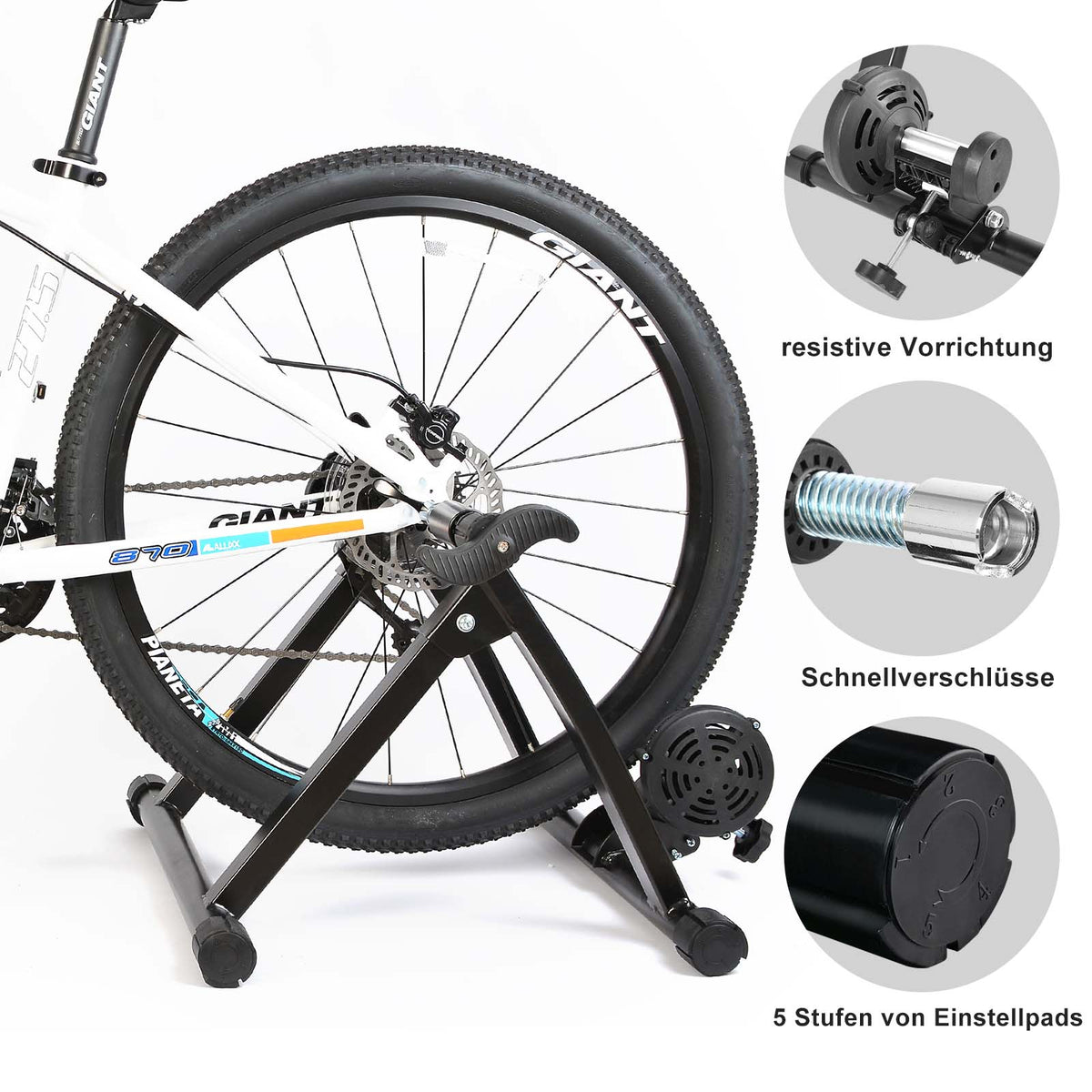 ROCKBROS Rollentrainer Magnetisches Indoor-Bike-Trainingsgerät Faltbar