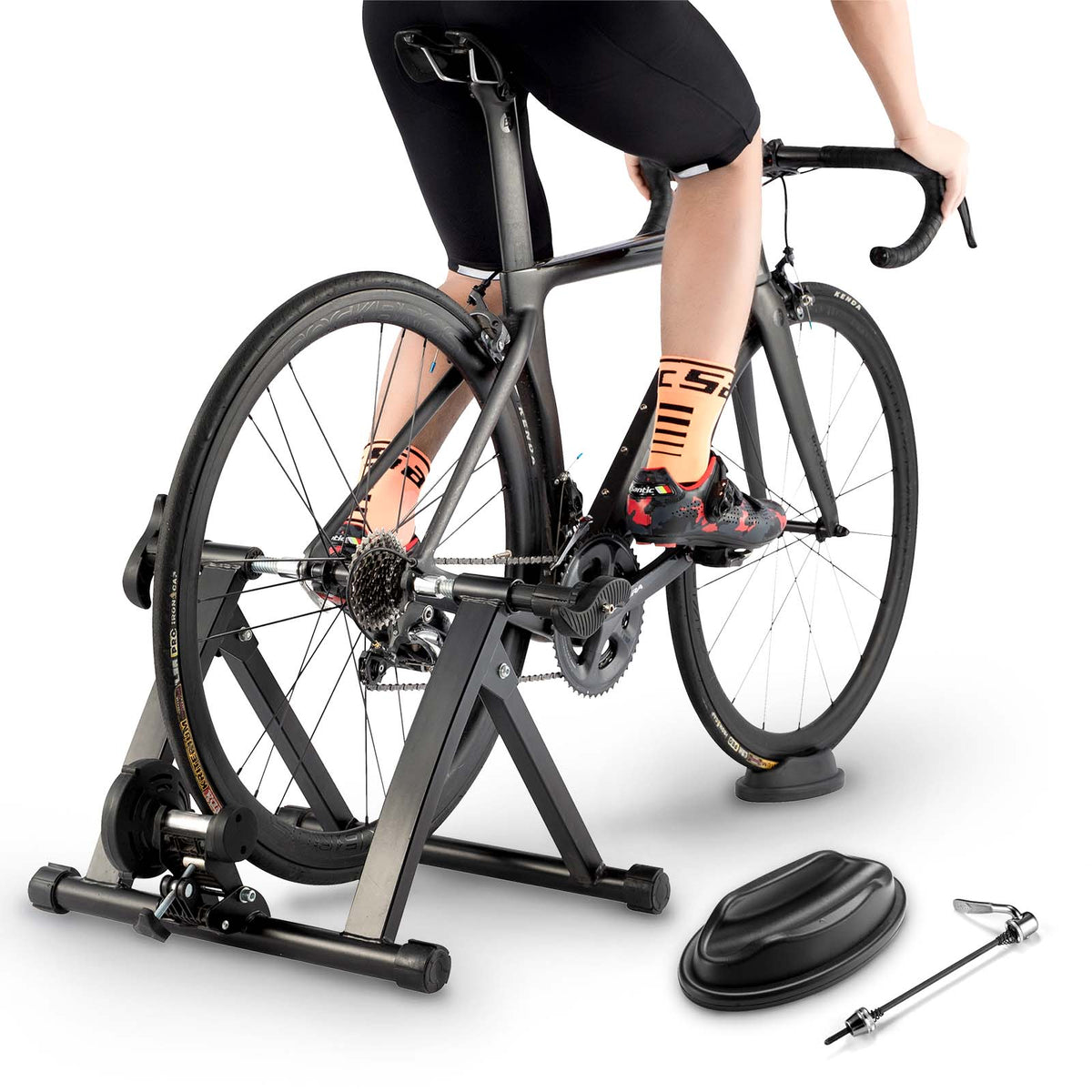ROCKBROS Rollentrainer Magnetisches Indoor-Bike-Trainingsgerät Faltbar