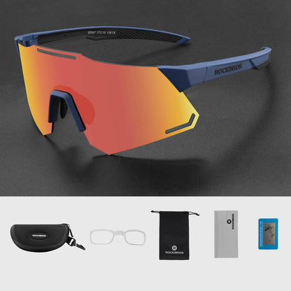 ROCKBROS Sonnenbrille UV400 Schutz Radsportbrille für Damen/ Herren