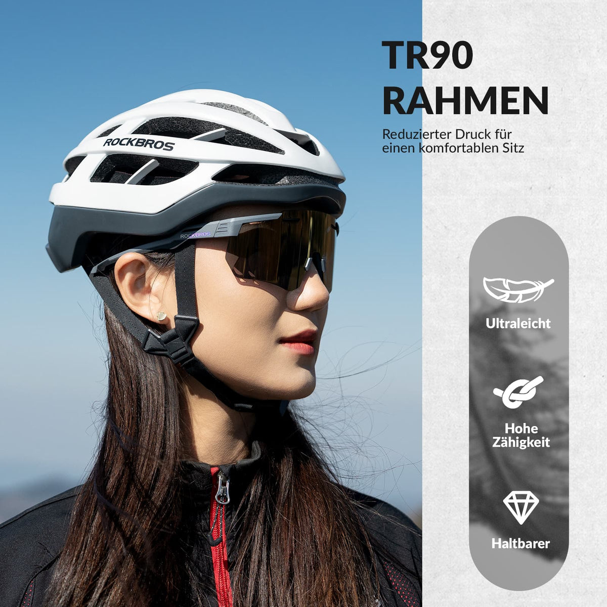 Ultraleichte und Selbsttönende Fahrradbrille (UV400)
