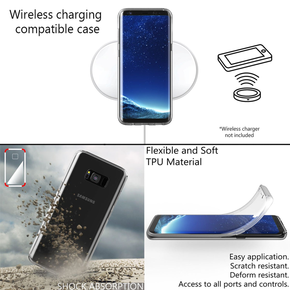 NALIA 360° Hülle für Samsung Galaxy S8 – Vorne & Hinten Schutz – 360GUARD (Full-Body Case) – Marke aus Berlin