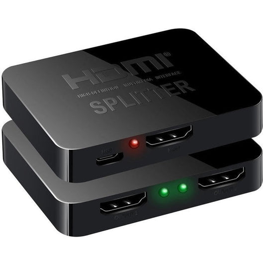 1-in-2-out HDMI Splitter 4K Ultra HD 4K@30Hz 1080p@60Hz