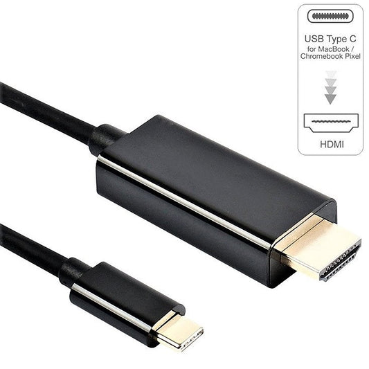 USB-C Male to HDMI Male Cable 1.8m 4K@30Hz USB-C 3.1 Gold Plated