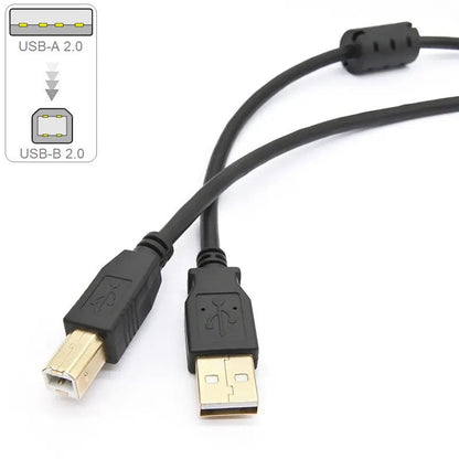 Printer Cable USB 2.0 Scanner Cable USB-A Male to USB-B Male Cable 3m Gold Plated