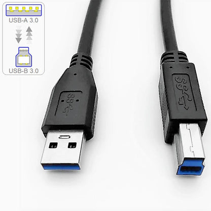 Printer Cable USB 3.0 Scanner Cable USB-A Male to USB-B Male Cable 2m