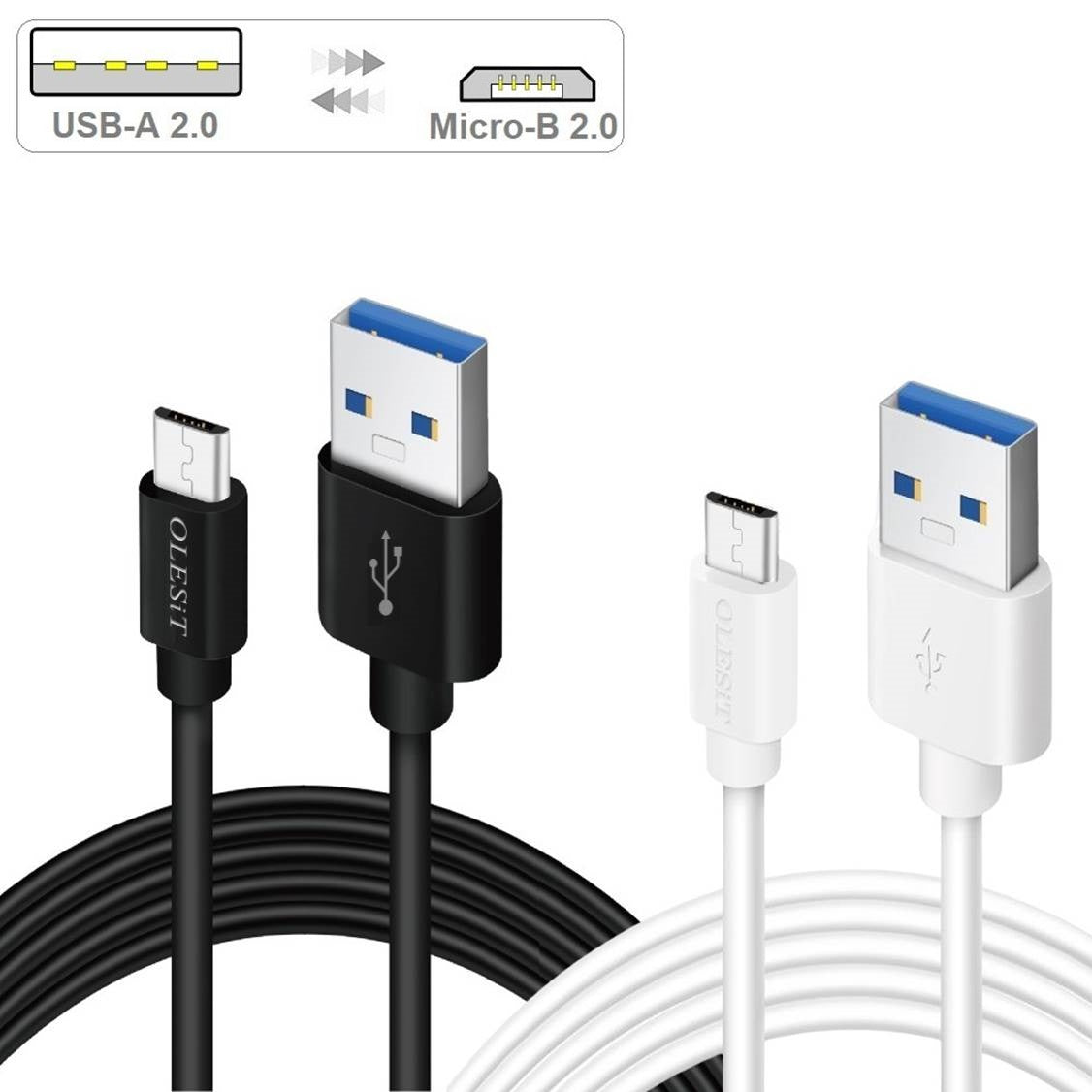 USB-A Male to Micro USB Male cable