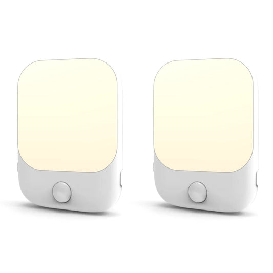 2 Pieces LED Night Light Plug-In with Motion Sensor